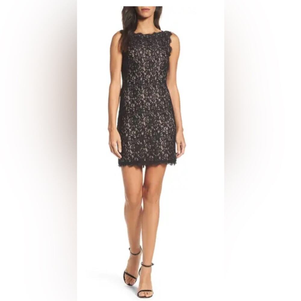 Adrianna Papell sleeveless lace dress